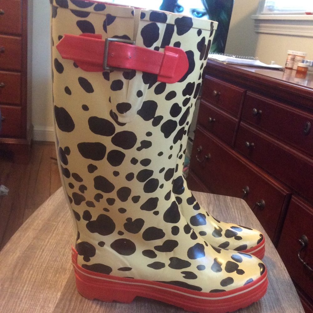 Designer rain boots